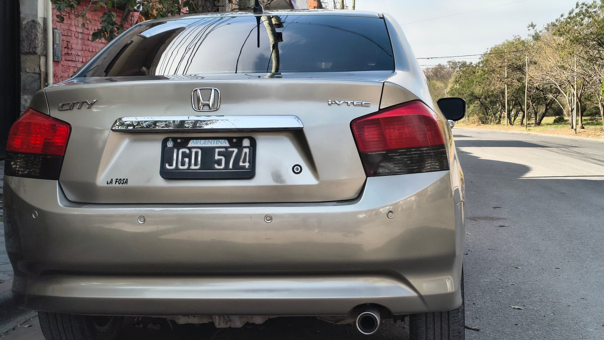 Honda City: Vista trasera